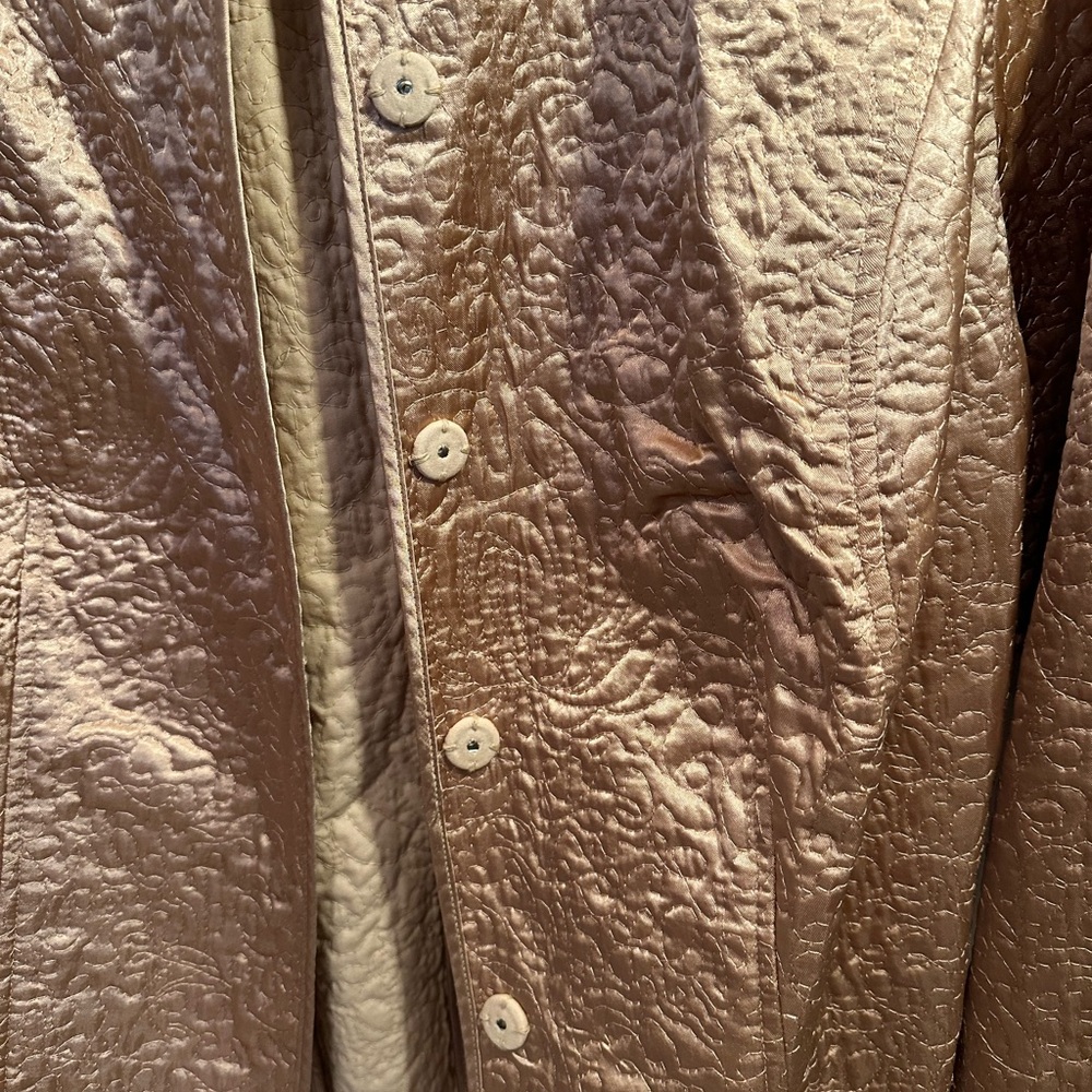 Kate Hill Metallic waffle Gold Jacket size 1X, Preloved excellent condition - Picture 4 of 11